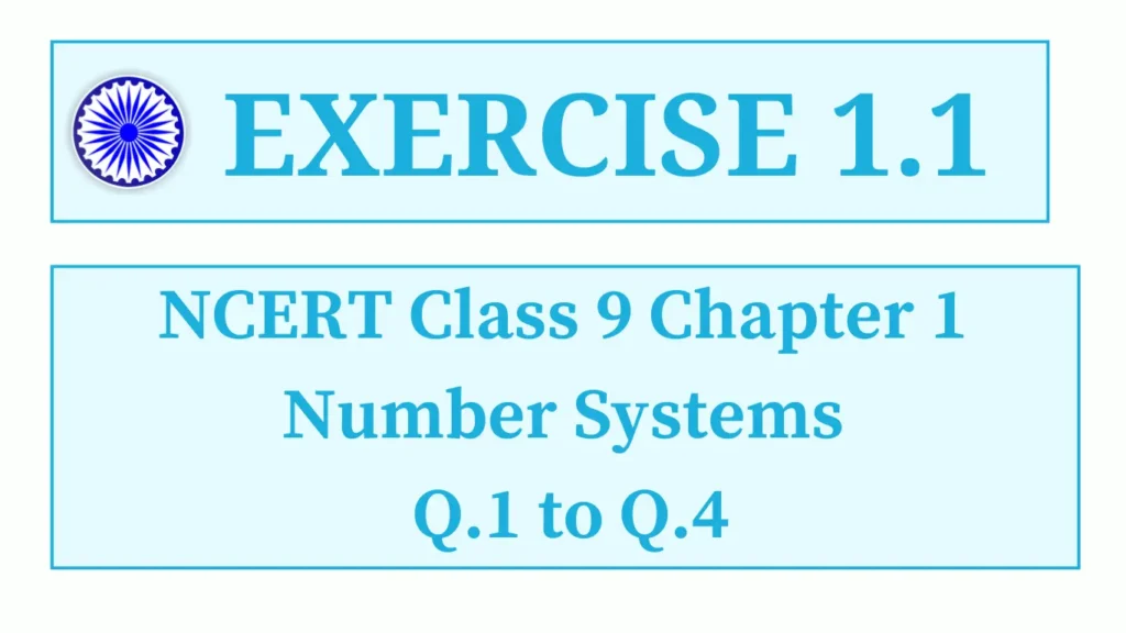 Exercise 1.1 NCERT Class 9