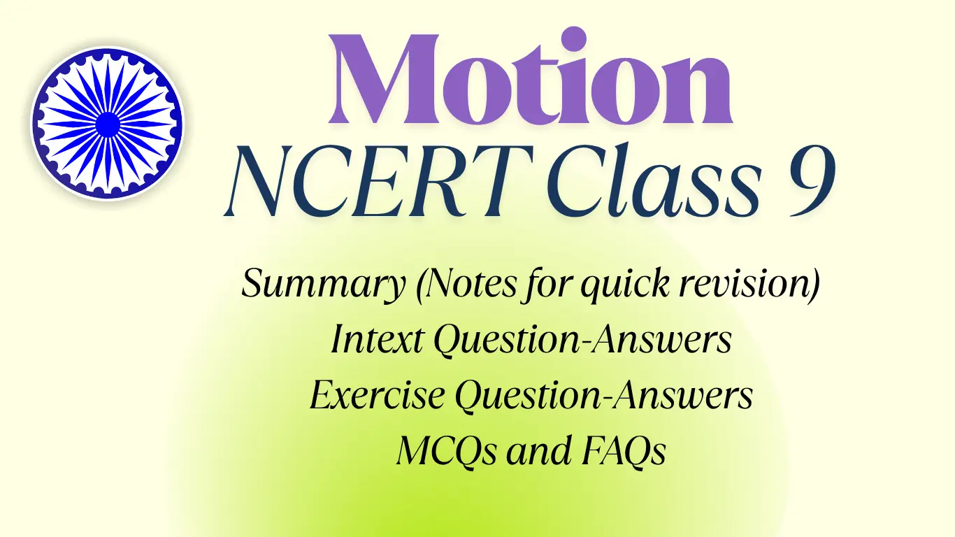 Motion NCERT Class 9